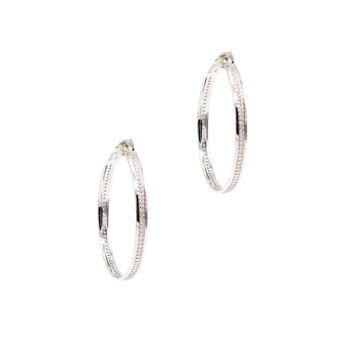 Hoop Earrings in Sterling Silver - SLVR New York