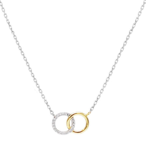 Interlocking Circles Pendant Necklace - SLVR New York