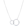 Intersect Circle Necklace in Sterling Silver - SLVR New York Silver / Necklace