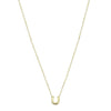 Mini Horseshoe Pendant Necklace - SLVR New York Gold