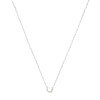 Mini Horseshoe Pendant Necklace - SLVR New York Silver