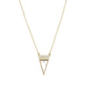 Triangle Necklace - SLVR New York Gold