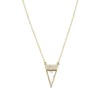 Triangle Necklace - SLVR New York Gold